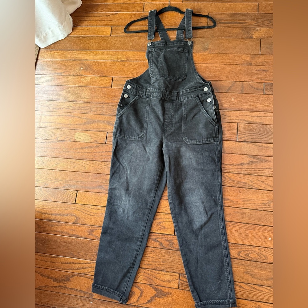 Old Navy Charcoal Denim Overalls